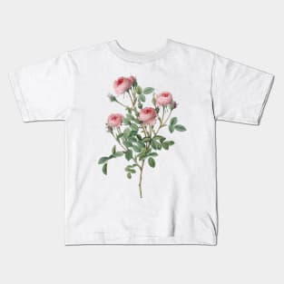 Beautiful Light Pink Rosebud Bouquet Kids T-Shirt